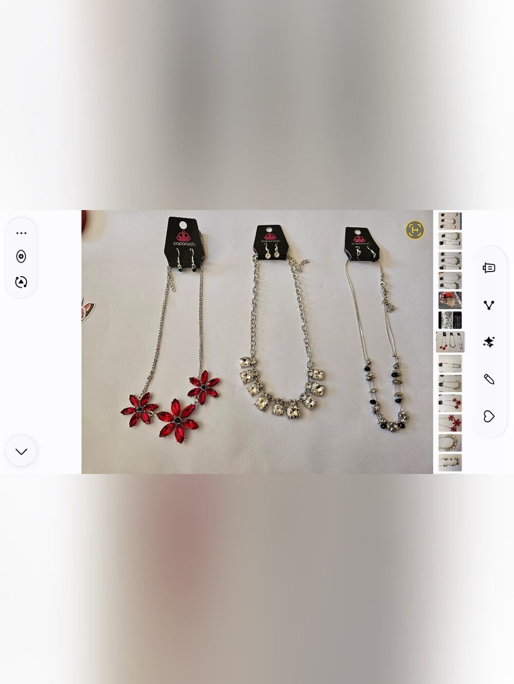 3 Paparazzi Jewelry Sets, Necklaces And Earrings.